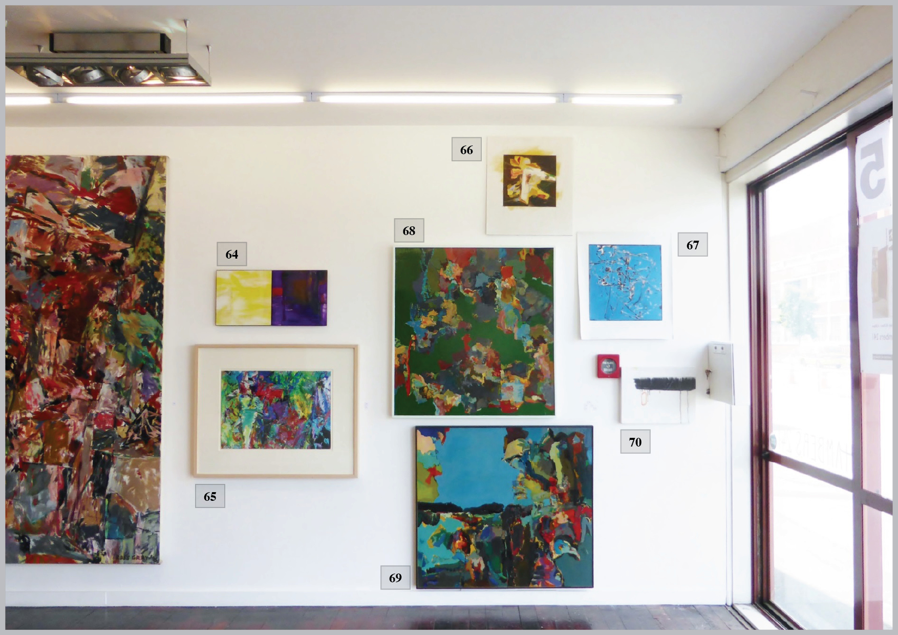 A variety of good looking colourful abstract artworks from an award winning canterbury artist for sale