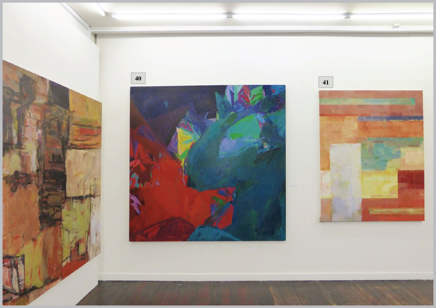 A variety of good looking colourful abstract artworks from an award winning international artist for sale